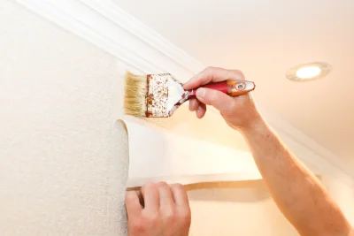 Pose de papier peint à Pléguien — revêtements muraux et toiles de verre